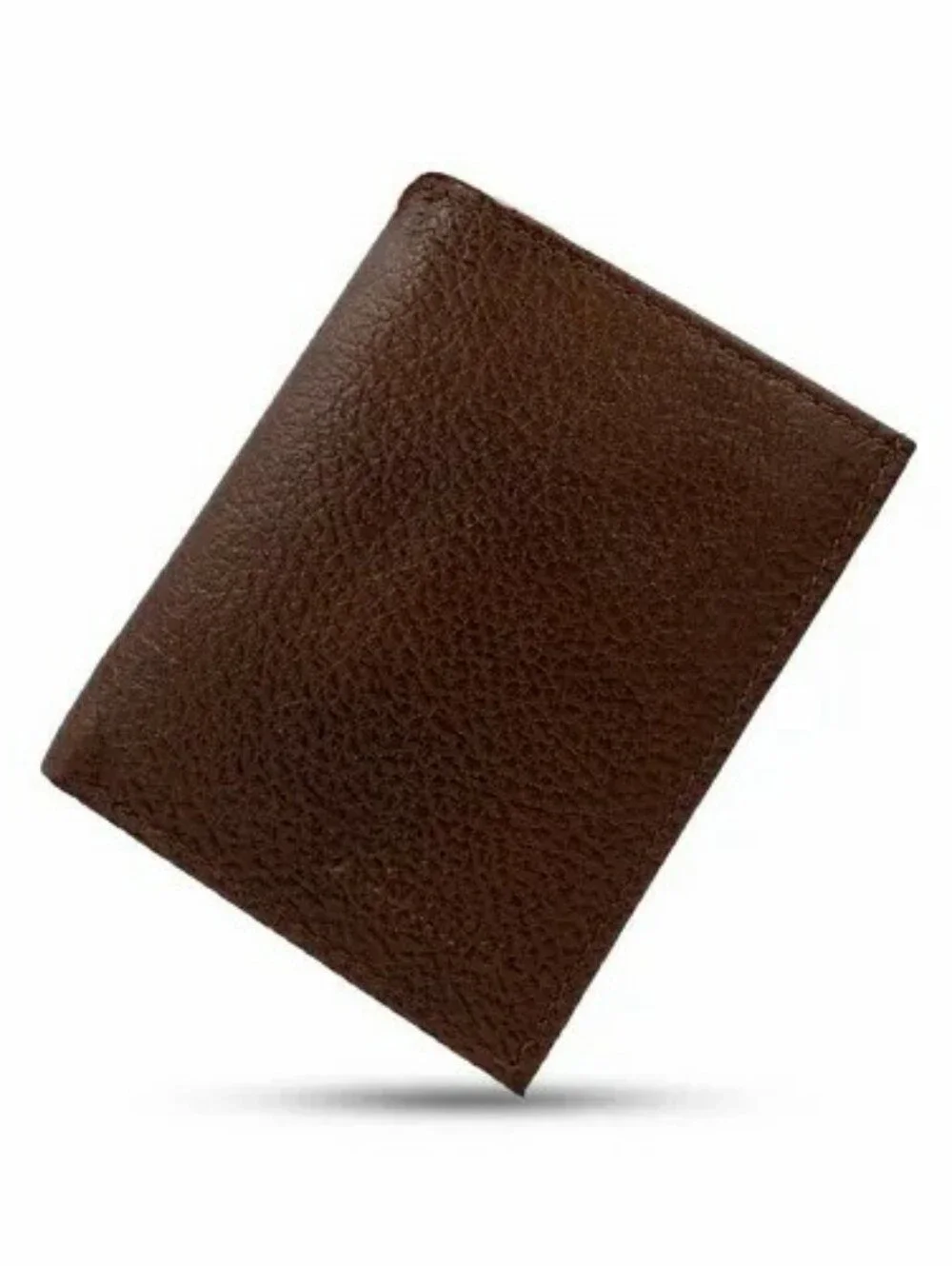 Vintage Amity Brown Pebble Grain Cowhide Leather Wallet Billfold